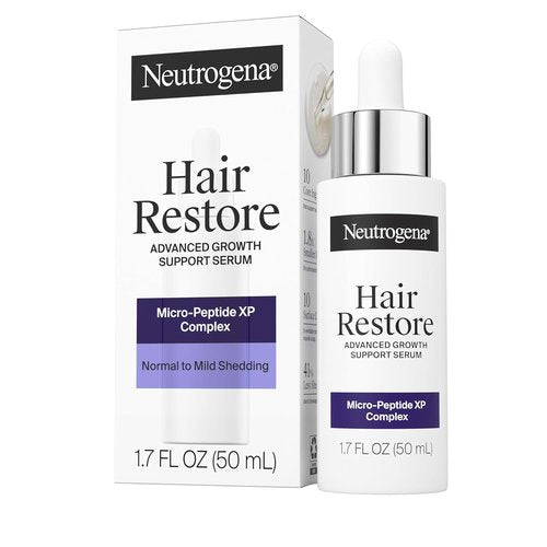 Neutrogena Hair Restore Serum - Advanced Growth Support Treatment with Micro-Peptide XP Complex | 1.7 fl. oz