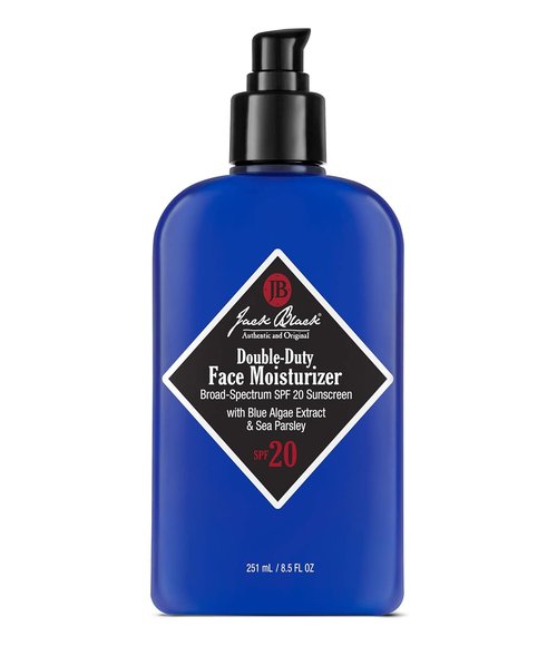 Jack Black Double Duty Face Moisturizer - SPF 20 Hydrating Cream for Men | Lightweight Facial Lotion