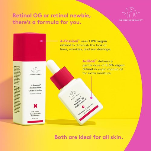 Drunk Elephant A-Passioni Retinol Cream - 1% Retinol Serum for Youthful Skin - 30 ml/1 fl oz