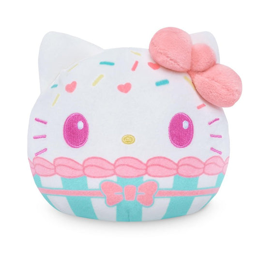 TeeTurtle Reversible Sanrio Hello Kitty 4-Inch Cupcake Two-Sided Flip Plush Toy with Embroidered Details - Cute Mini Collectible Plush for Kids, Teens, and Adults