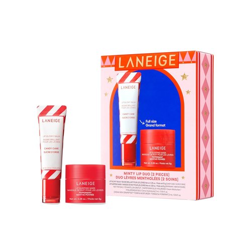 Laneige Holiday Gift Set - Skincare & Lip Care Essentials | Lip Mask, Water Bank, Lip Glowy Balm