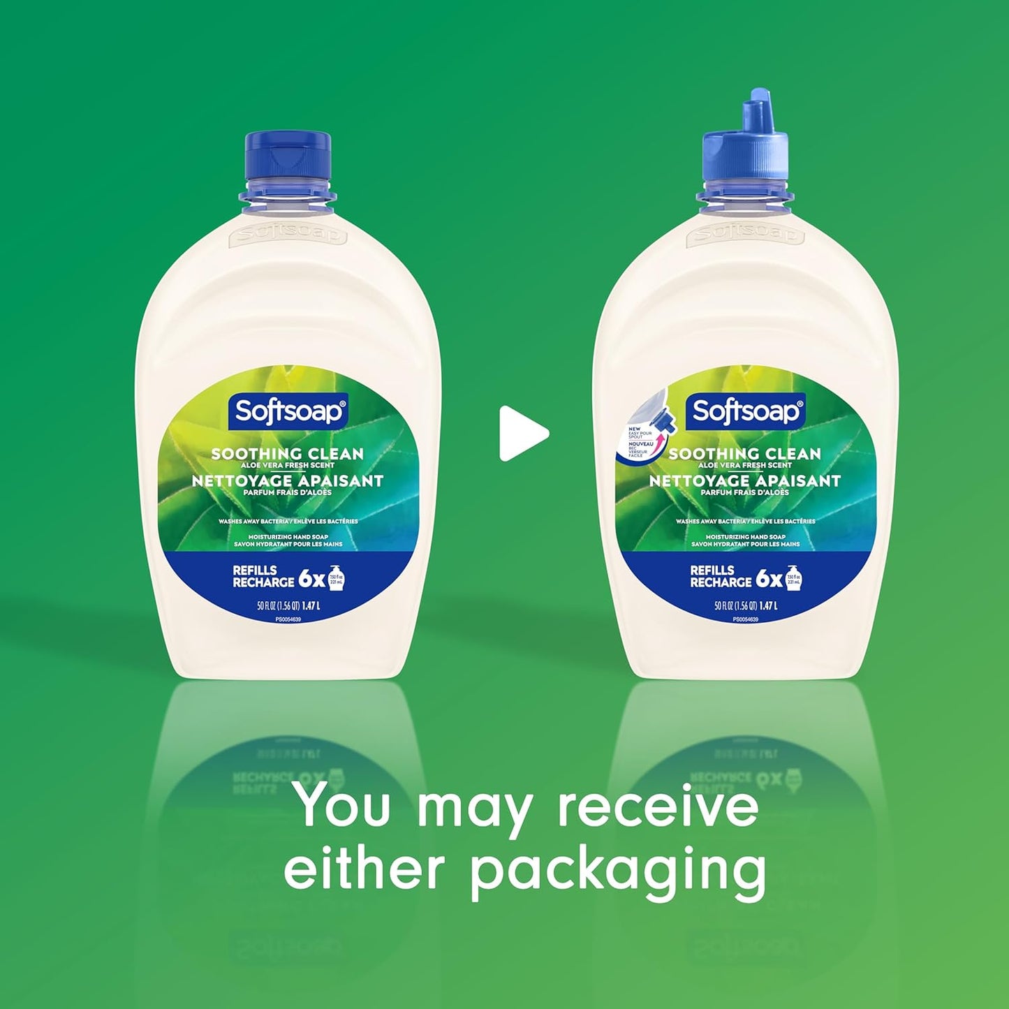 Softsoap Liquid Hand Soap - Soothing Aloe Vera Fresh Scent with Easy Pour Spout | 50 fl oz Refill