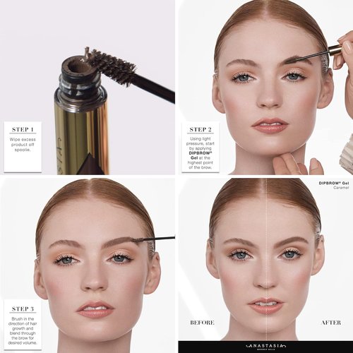 Anastasia Beverly Hills - DIPBROW Gel | Long-Lasting, Waterproof Eyebrow Gel in Dark Brown