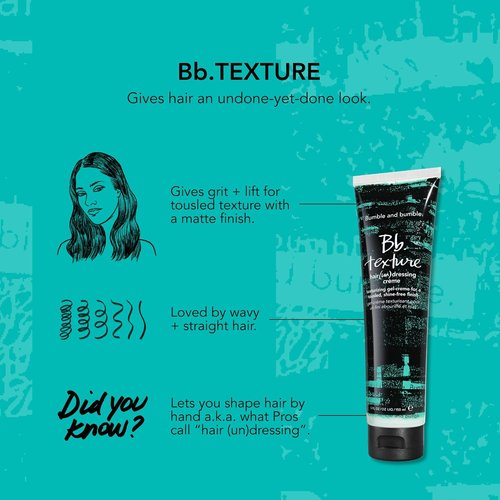 Bumble and bumble. Texture Un(dressing) Hair Styling Cream - Adds Volume & Tousled Texture | 5 Fl Oz