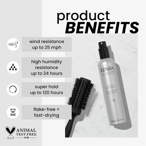 Kenra Volume Spray Non-Aerosol 25 - Super Hold Finishing Spray | Humidity Resistant & Flake-Free | For All Hair Types