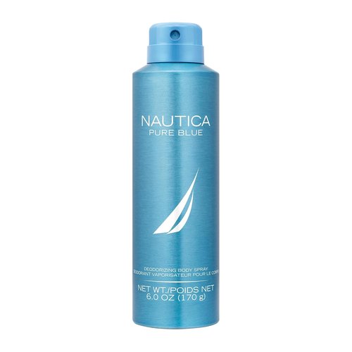 Nautica Pure Blue Body Spray - Long Lasting Men's Fragrance with Eucalyptus, Leather & Vanilla | 6 fl oz