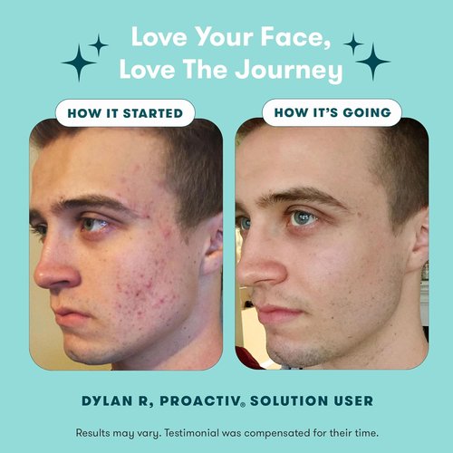 Proactiv 3 Step Acne Treatment System - 60 Day Complete Skincare Kit with Benzoyl Peroxide & Pimple Patches