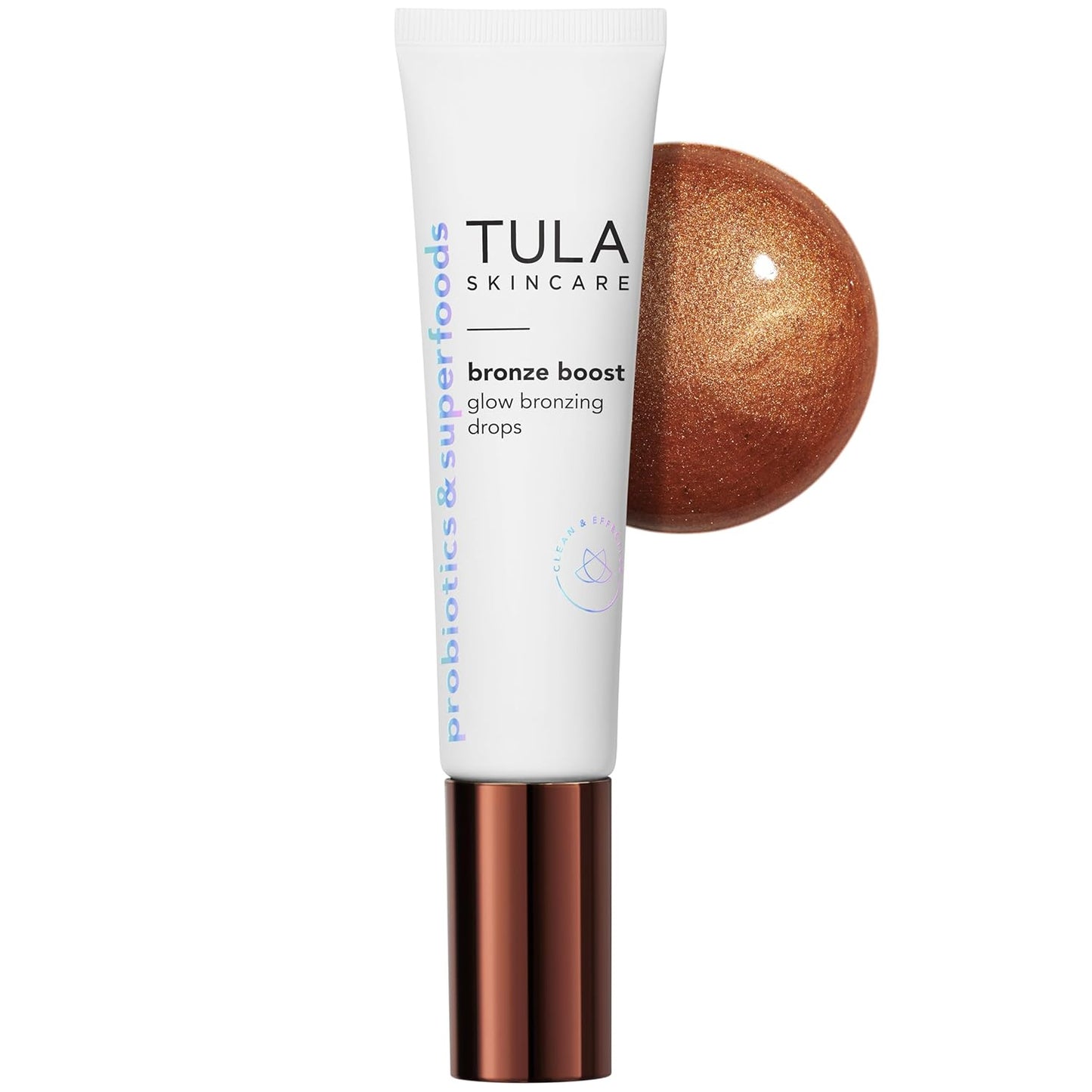 TULA Skin Care Bronze Boost Glow Bronzing Drops - Natural Glow, Even Skin Tone, Hydrating Formula, 1 Fl Oz