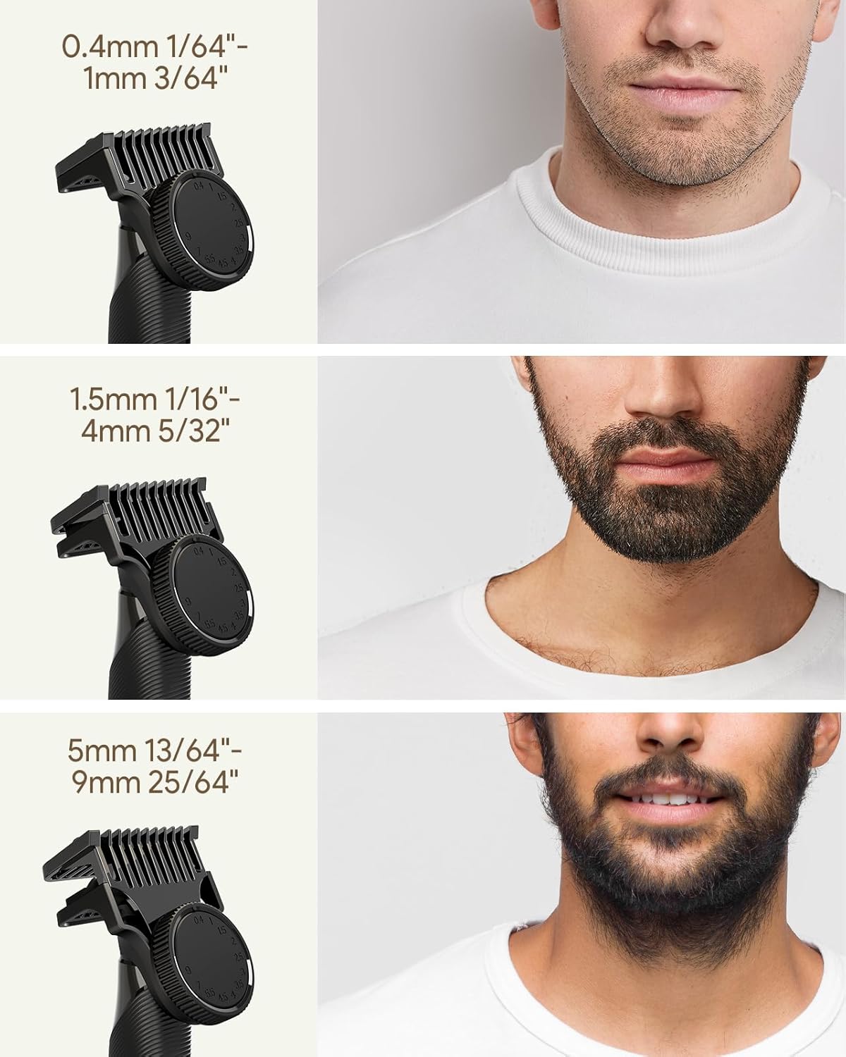 Xpert T Electric Beard Trimmer & Shaver - Integrated Magnetic Design, Travel Case Included, Adjustable Combs, Black
