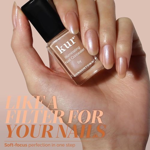 LONDONTOWN Illuminating Nail Concealer - Brightening Nail Polish & Strengthener for Damaged Nails | 0.4 Fl Oz