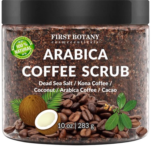 First Botany Body Scrub - Natural Exfoliating Salt Scrub & Body and Face Souffle helps with Moisturizing Skin, Acne, Cellulite, Dead Skin Scars, Wrinkles