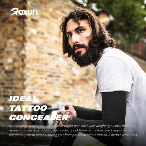 ROXUN Arm Sleeves - Cooling UV Sun Protection Compression Gear for Men & Women