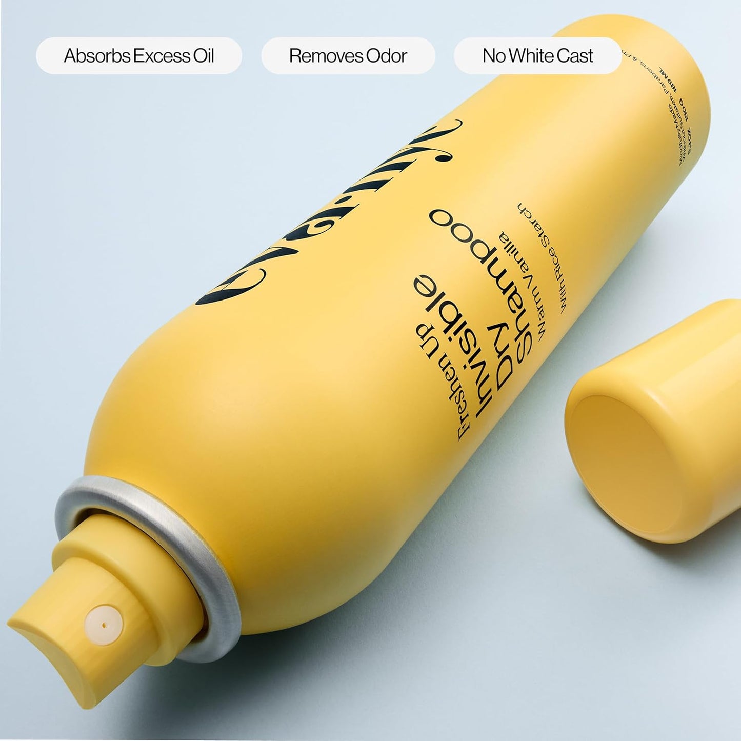 Eva NYC Invisible Dry Shampoo Spray - Oil-Absorbing Formula with No White Cast - 5.3 oz Warm Vanilla Scent