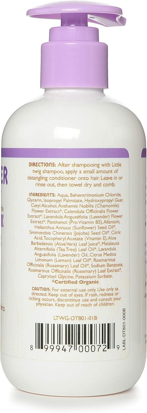 Little Twig Detangling Conditioner - Natural Plant-Derived Formula with Essential Oils | Lavender, 8.5 fl oz