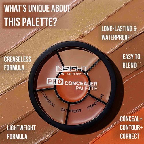Insight Cosmetics Pro Concealer Palette - 15g Corrector for Flawless Skin