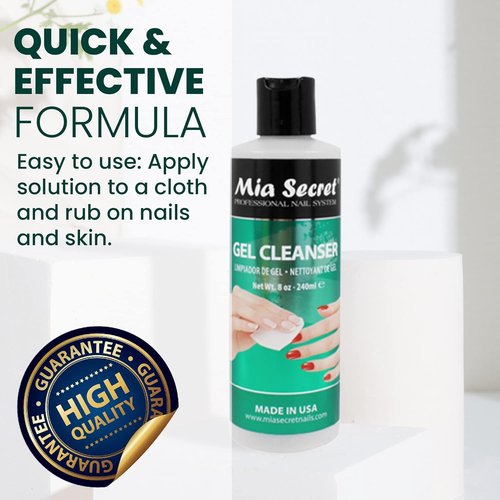 Mia Secret - UV Gelux Gel Cleanser | Effective Formula for Gel Systems - 8 oz. Size