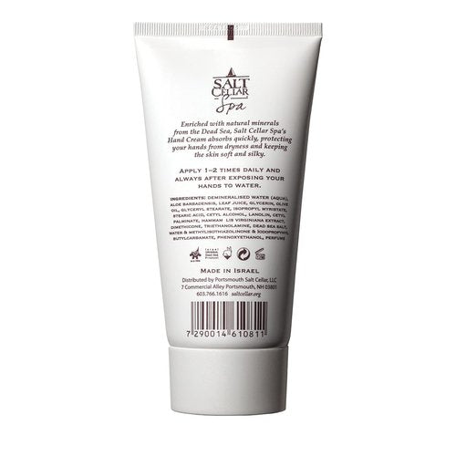 Salt Cellar Spa Dead Sea Mineral Hand Cream - Fast Absorbing Moisturizer for Dry Skin | 5.1 FL oz (150 ml)