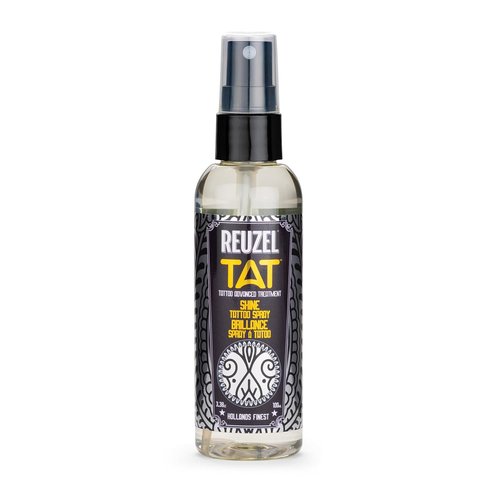Reuzel Shine Tattoo Spray - Brightens Tattoos & Reveals Color | Fast-Absorbing Vegan Formula, 3.38 oz