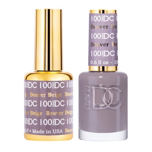 DND Gel Polish Set - Gray Collection | UV/LED Gel & Air Dry Nail Lacquer Duo, 0.5 Fl Oz Each