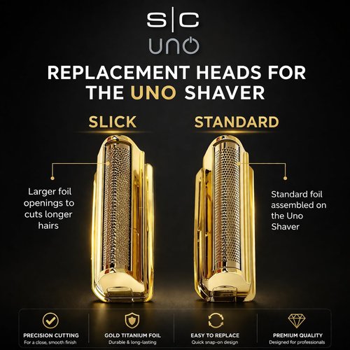 GAMMA+ Uno Mini Travel Foil Shaver - Cordless & Rechargeable for Short Facial Stubble