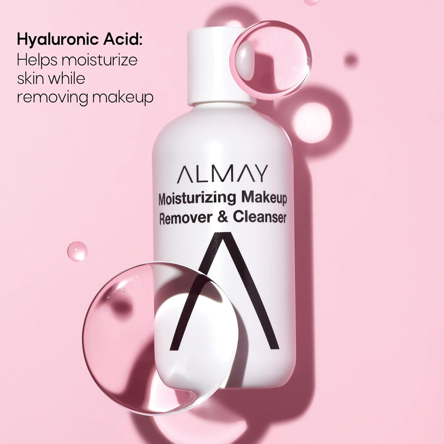Almay Moisturizing Makeup Remover - Dermatologist Tested, Fragrance-Free, 4 Fl Oz