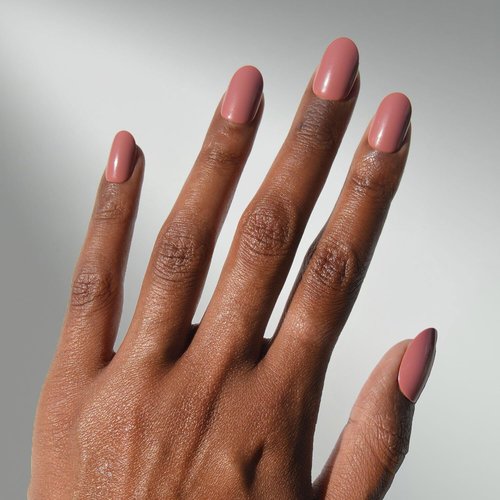 Glamnetic Press On Nails - Short Round Fake Nails, Muted Mauve Purple Nails, Mauve Mood | 12 Sizes - 30 Nail Kit with Glue | Gift for Mom