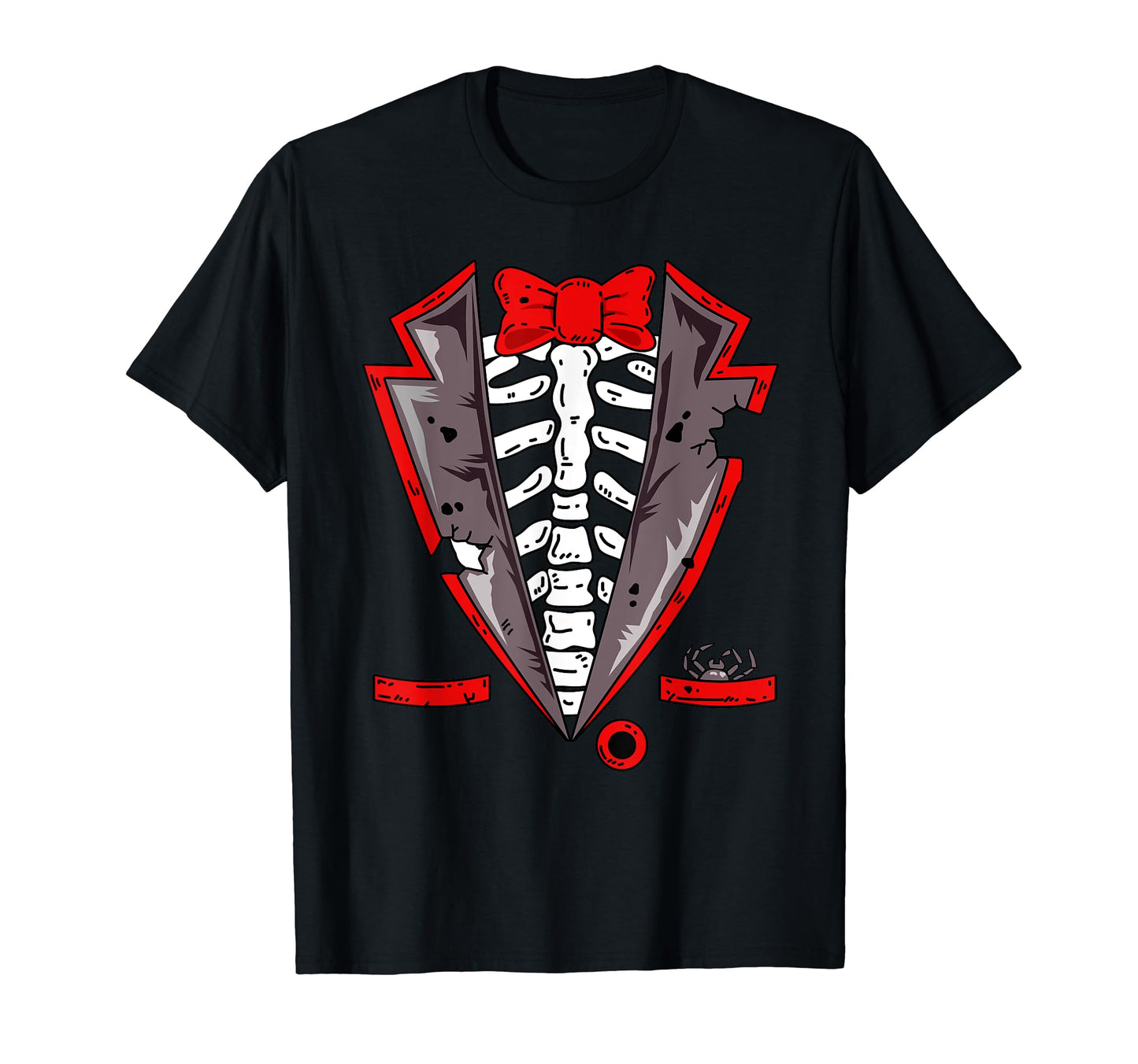 Halloween Skeleton Tuxedo Costume Gift T-Shirt