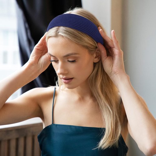 ACO-UINT 2 Pack Wide Headbands for Women, Non-slip Thick Headbands with Teeth Fashion Hair Accessories