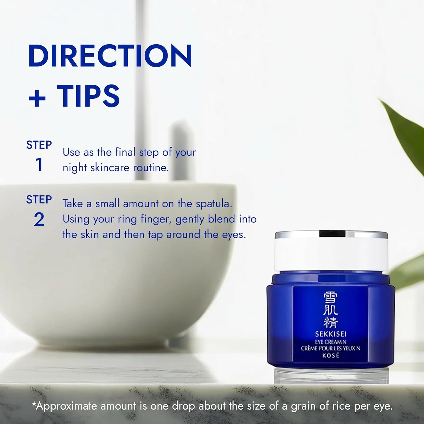 SEKKISEI Eye Cream - Ceramide & Collagen Boosting Moisturizer | 0.07 Ounce for Youthful Skin