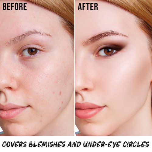 Profusion Cosmetics Feel Good Skin Foundation - Radiant Satin Finish, Buildable Coverage & SPF 15 (Medium 320)