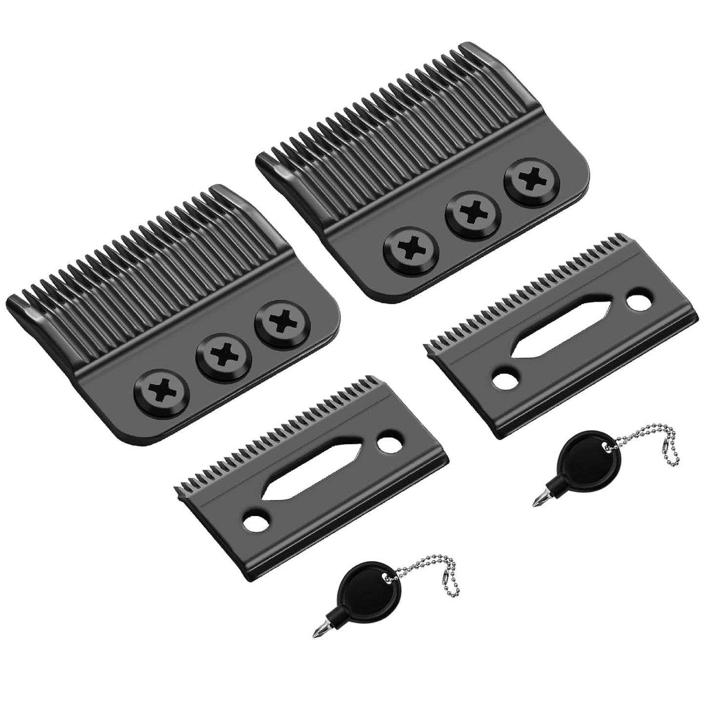 Wahl Professional 3-Hole Blade - Compatible with Designer & Senior Clippers | 1mm-3mm Cut Length (Black, 2 Packs)