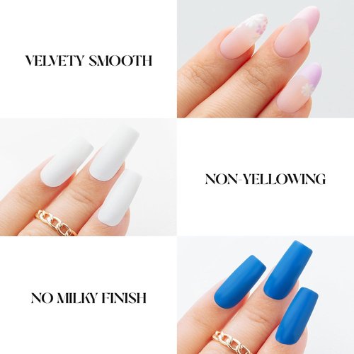 APRÉS Non-Wipe Matte Top Gel Coat - 15ml | Soak Off Gel Nail Polish with Matte Finish
