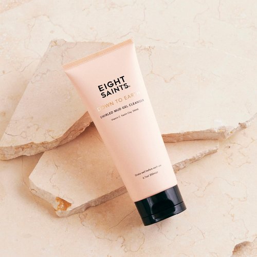 Eight Saints Down To Earth Mud Gel Face Wash - Natural Anti-Aging Cleanser | Gentle & Hydrating, 6.7 Oz