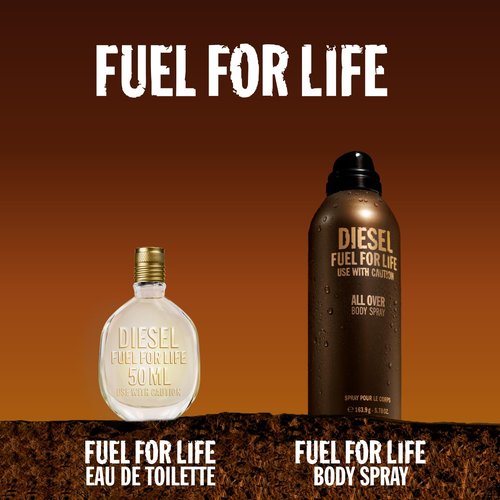 Diesel Fuel For Life - Deodorizing Body Spray for Long-Lasting Freshness | 4.2 oz