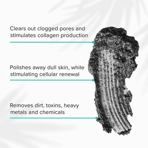 ClarityRx Detoxifying Charcoal Exfoliating Face Wash - Natural Micro Scrub for Oily Skin | Paraben & Cruelty Free