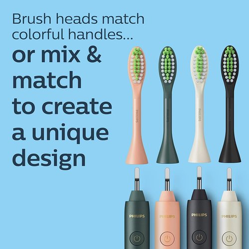 Philips One by Sonicare Replacement Brush Heads - 2-Pack, White | Superior Cleaning Performance