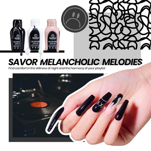 Beetles Gel Nail Polish Kit with U V Light, 68 Pcs Gel Nail Kit 35 Colors Emotional Spectrum with Base Matte&Glossy Top Coat Soak Off Nails Supplies Manicure Set Home Salon Gifts for Women Teen Girl