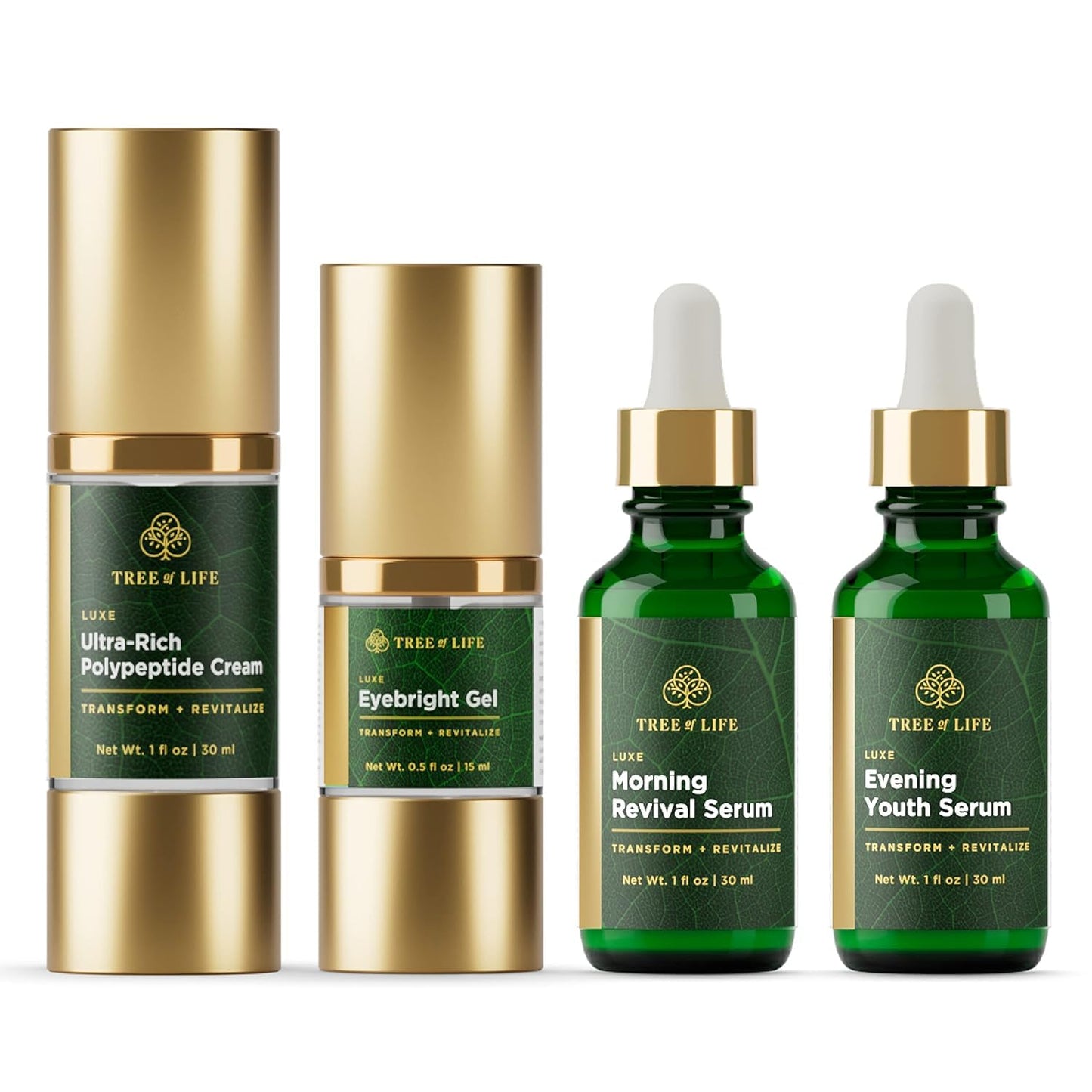 Tree of Life Beauty Ultimate Skin Care Set - Brightening, Firming & Hydrating 4-Pack for Youthful Skin