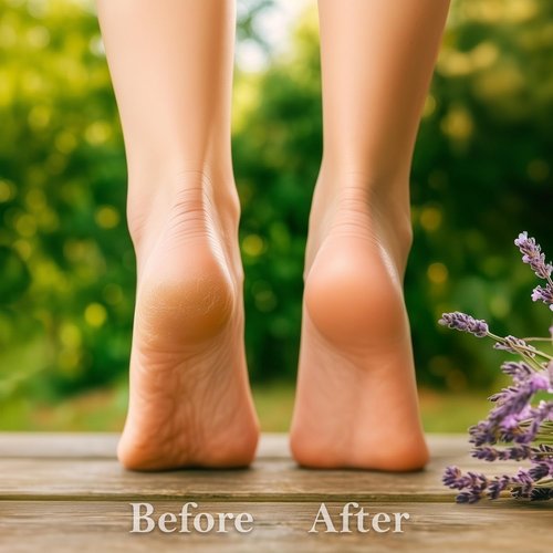 Regine Switzerland Dry Cracked Heels Repair - Organic Foot Cream with Jojoba & Lavender | Hydrating Moisturizer | 3.4 oz
