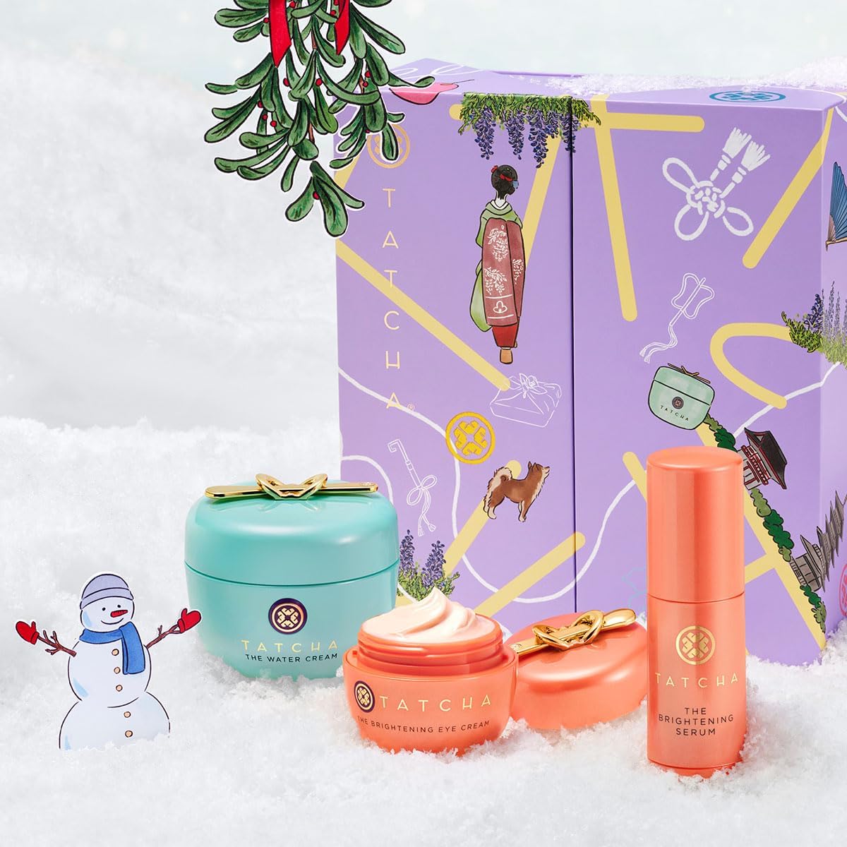 TATCHA Clear Pores & Bright Skin Gift Set - Water Cream, Brightening Eye Cream & Travel Serum ($170 Value)