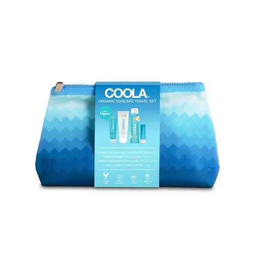 COOLA Organic Sunscreen & Lip Balm SPF 30 - Vegan, Gluten-Free Sun Protection Kit | 4 Items