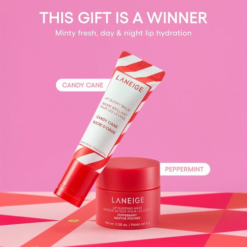 Laneige Holiday Gift Set - Skincare & Lip Care Essentials | Lip Mask, Water Bank, Lip Glowy Balm