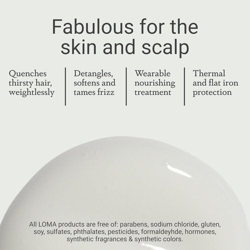 Loma Hair Care Calming Crème - Soothing Moisturizer for Frizz Control | 8 oz