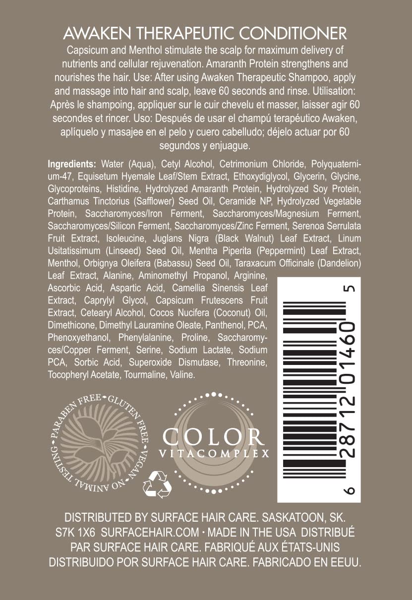 Surface Hair Awaken Therapeutic Conditioner - Natural Formula for Thinning Hair & Healthy Scalp