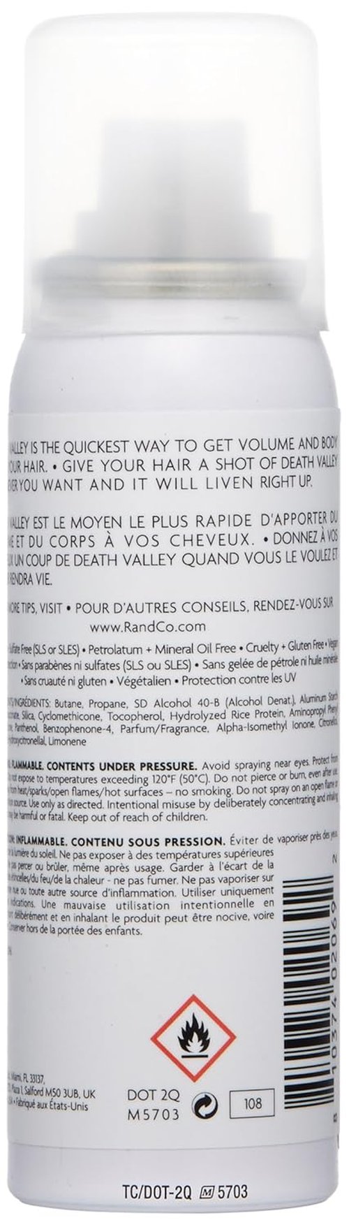 R+Co Death Valley Dry Shampoo For Women | Adds Volume & Body | Vegan, Gluten-Free & No Parabens |