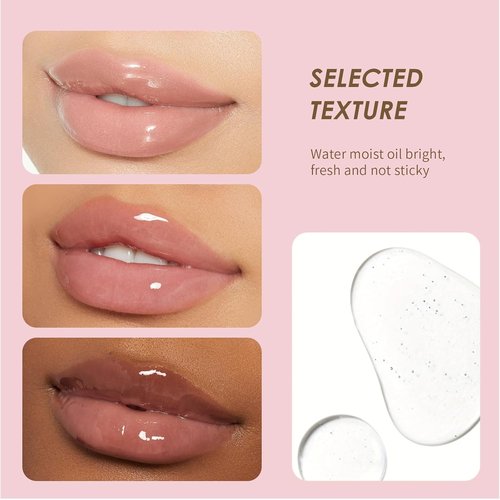 Music Flower Lip Plumper - Achieve Softer, Fuller Lips with Moisturizing Clear Gloss Formula