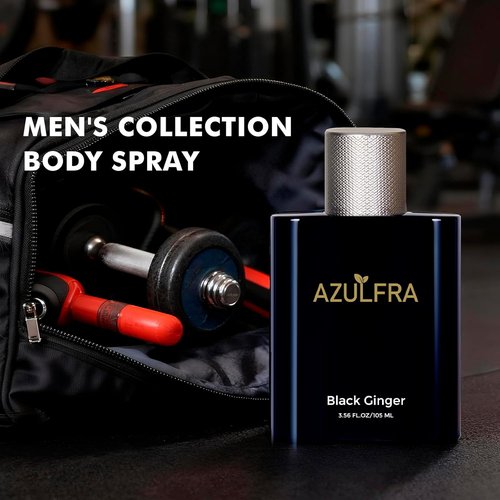 Azulfra Body Spray for Men - Refreshing Citrus & Sandalwood Scent | 3.56 Fl. Oz