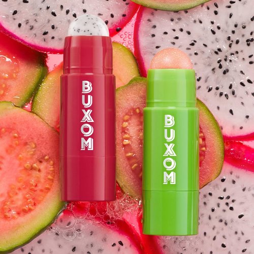 BUXOM Power-Full Lip Scrub - Gentle Sugar-Infused Exfoliating Stick with Vitamin E & Papaya Seed Oil