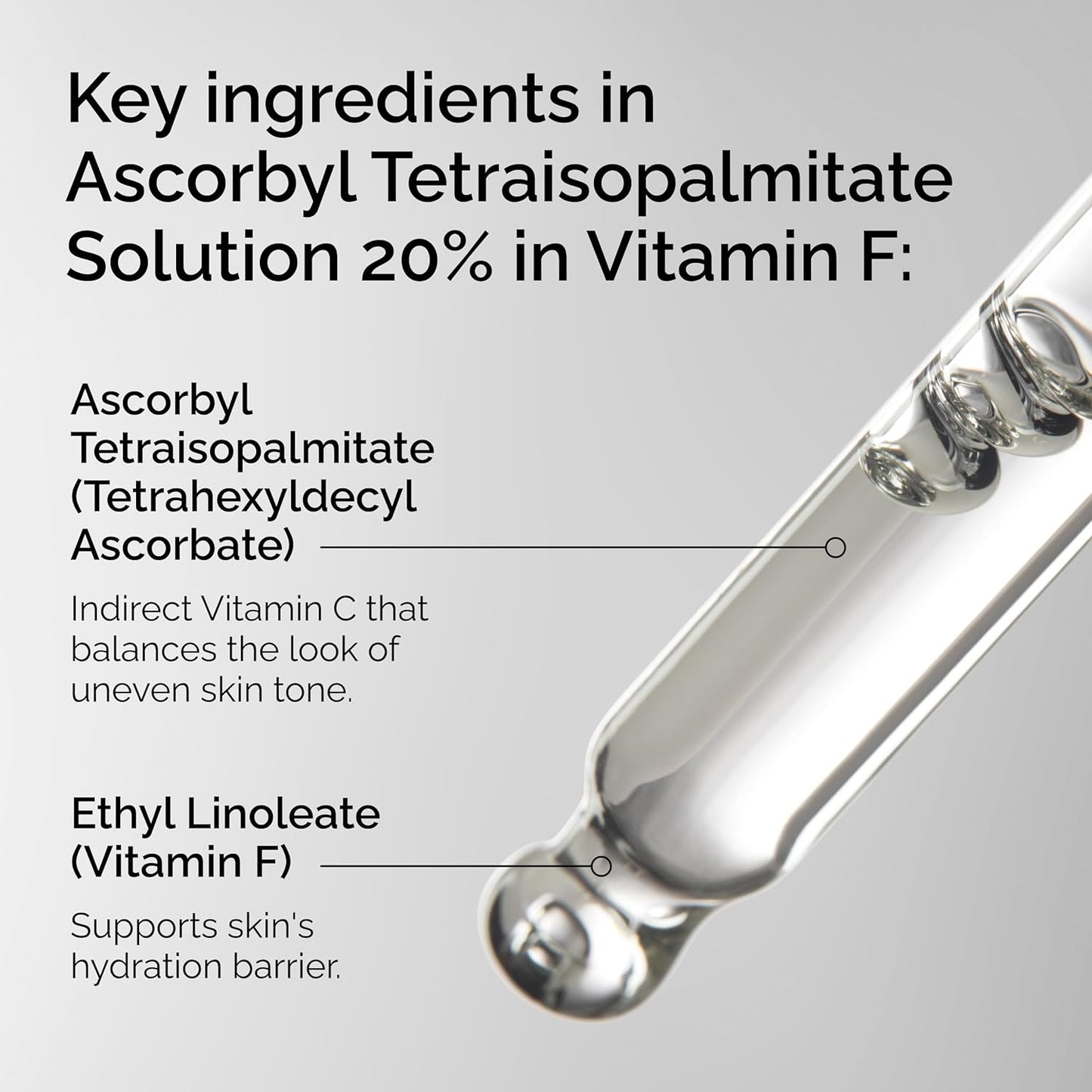 The Ordinary Ascorbyl Tetraisopalmitate Solution 20% - Hydrating Vitamin C Oil for Even Skin Tone | 1 Fl Oz