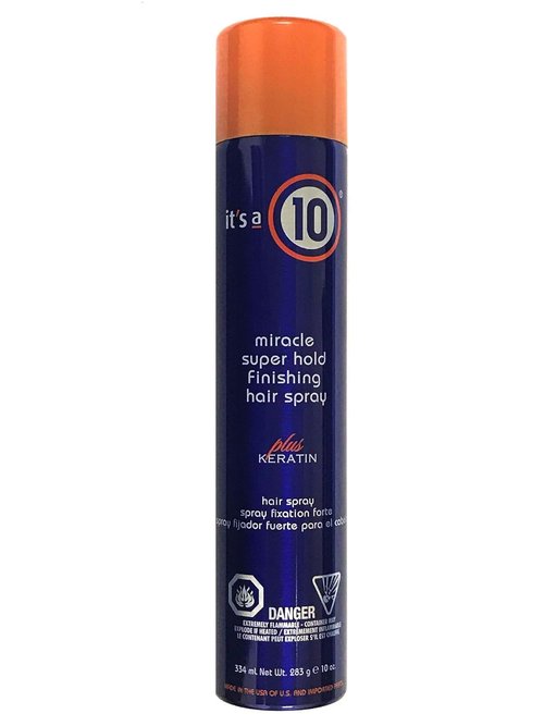 It's A 10 Miracle Super Hold Finishing Spray - Keratin Infused | 10 Oz for Long-Lasting Style